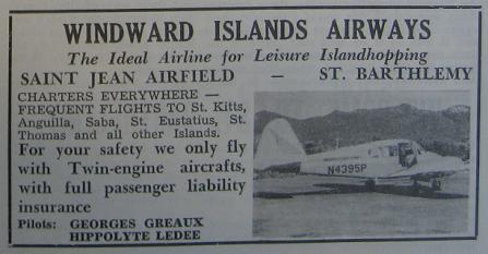 Old Windward Islands Airways advertisement